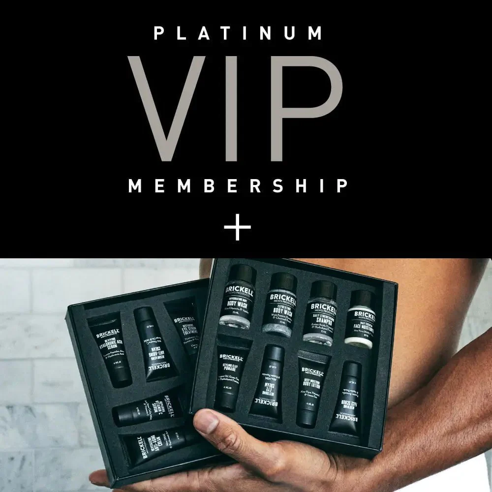 Brickell Platinum VIP Subscription + Best Sellers Sample Kit